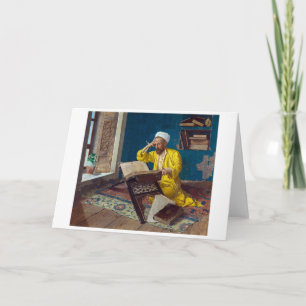 Islamic Theologian with Quran Osman Hamdi Bey Card