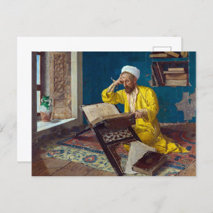 Islamic Theologian with Quran   Osman Hamdi Bey   Postcard