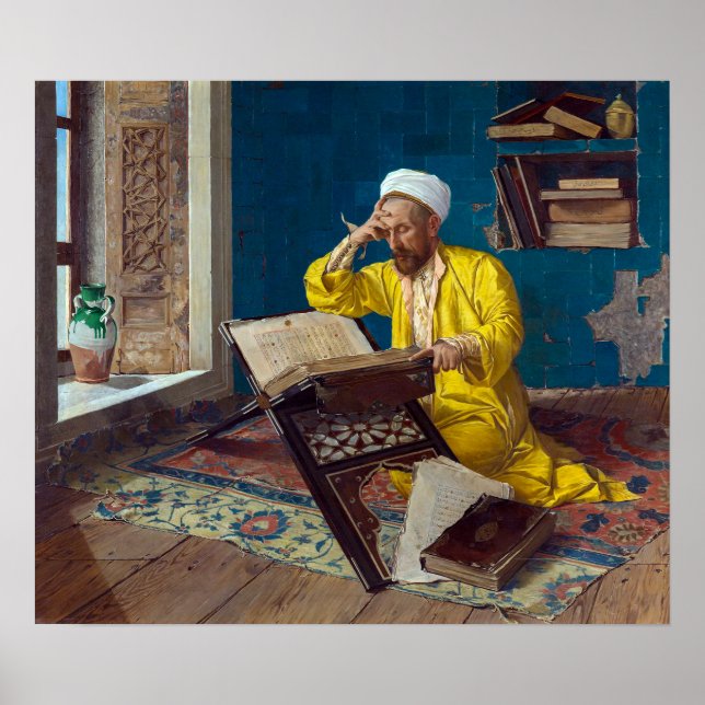Islamic Theologian with Quran | Osman Hamdi Bey | Poster (Front)