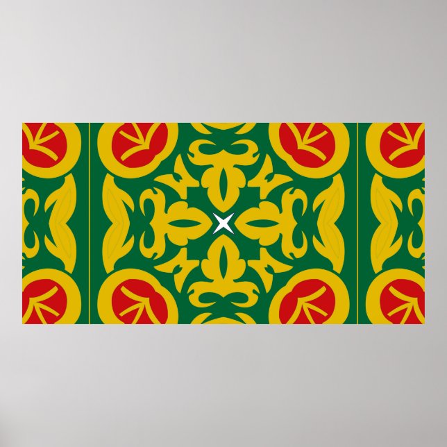 Islamic Traditional Pattern. Bandana print design  (Front)