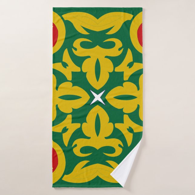 Islamic Traditional Pattern. Bandanna print design Bath Towel (Bath Towel)