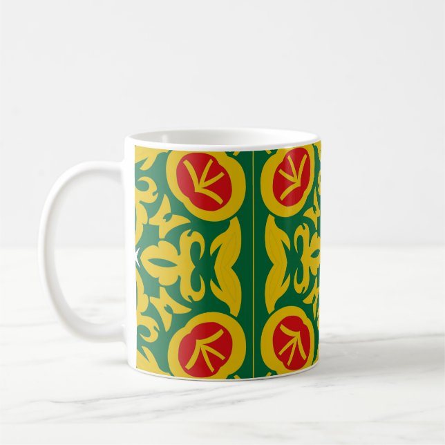 Islamic Traditional Pattern. Bandanna print design Coffee Mug (Left)