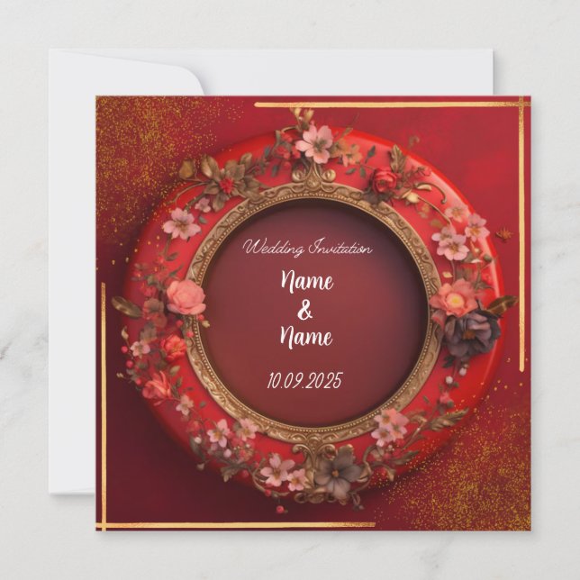 Islamic wedding invitation  (Front)