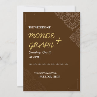 Islamic Wedding Invitations Art