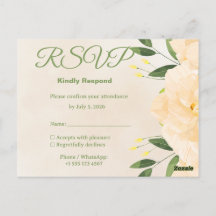 Islamic Wedding RSVP Card | Matching Nikah Invitat
