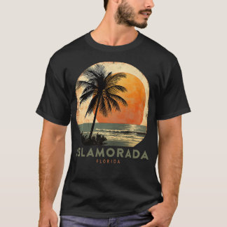 Islamorada FL Florida Keys Vintage Palm Tree Beach T-Shirt