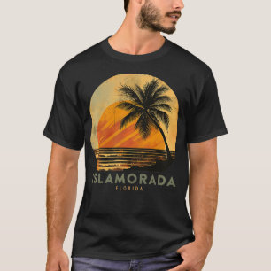 Islamorada FL Florida Keys Vintage Palm Tree Beach T-Shirt