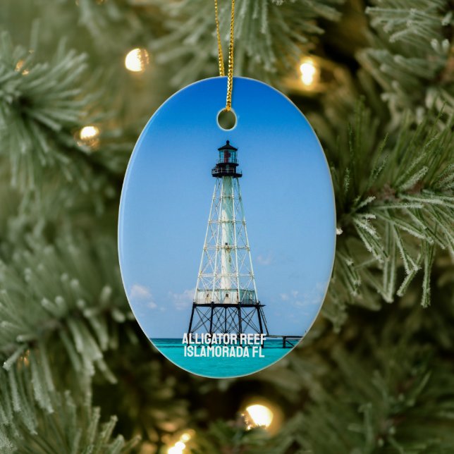 Islamorada Florida Lighthouse Ceramic Tree Decoration (Tree)