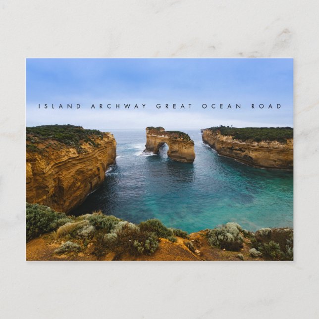 Island Archway on the Great Ocean Road, Australia Postcard (Front)
