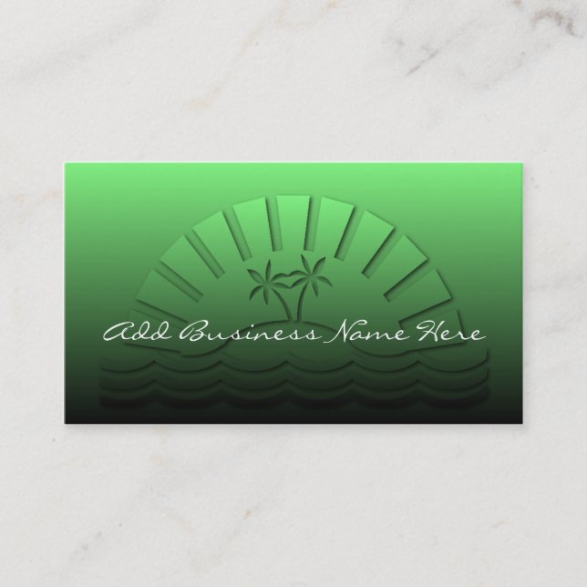 Island Beach Business Cards (Front)