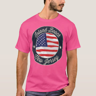 Island Beach - Patriotic New Jersey Souvenir T-Shi T-Shirt