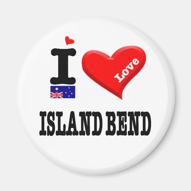 ISLAND BEND - I Love Magnet (Front)