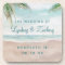 Island Breeze Painted Beach Scene Wedding Monogram