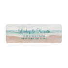 Island Breeze Painted Beach Wedding Return Address