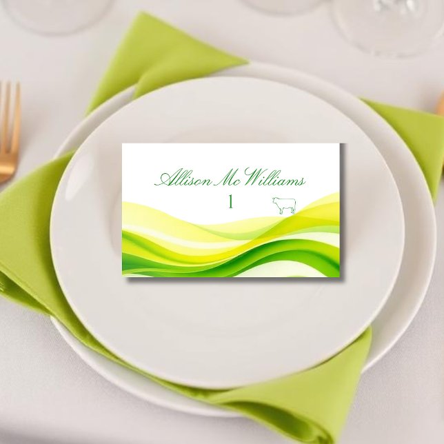 Island Citrus Green and Yellow Meal Icons Meat Table Number (Island Citrus Green and Yellow Meal Icons Meat Table Number)