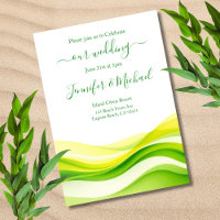 Island Citrus Green and Yellow Wedding