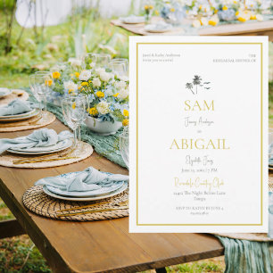 Island Citrus Rehearsal Dinner II Invitation