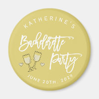 Island Citrus Yellow Bachelorette Party Magnets