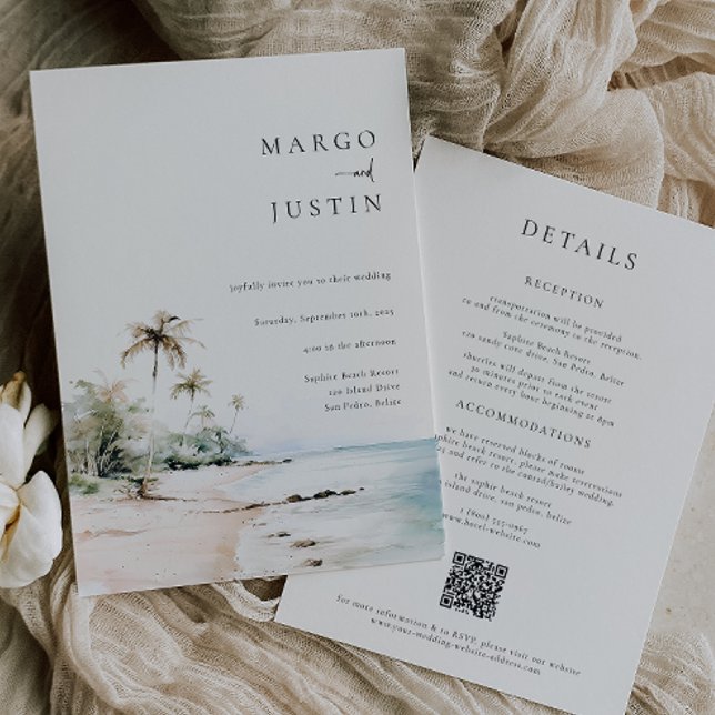 Island Destination Wedding Invitation (Creator Uploaded)