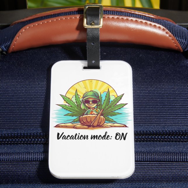 Island Dreams - The Caribbean Friends Collection Luggage Tag (Front Insitu 2)