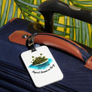 Island Dreams - The Caribbean Friends Collection Luggage Tag