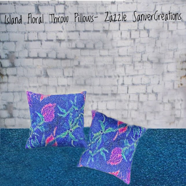 Island Floral Cushion (Creator Uploaded)