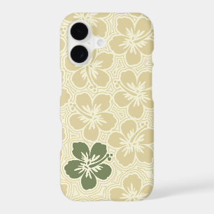 Island Floral Hawaiian Accent Hibiscus Pinstriped