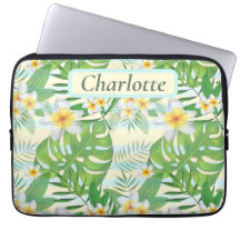Island Flowers and Monstera Leaves Personalised