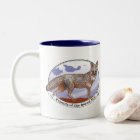 Island Fox Logo Mug Blue Interior 11 oz