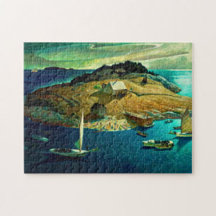 Island Funeral, 1939 by Newell Convers Wyeth Jigsaw Puzzle