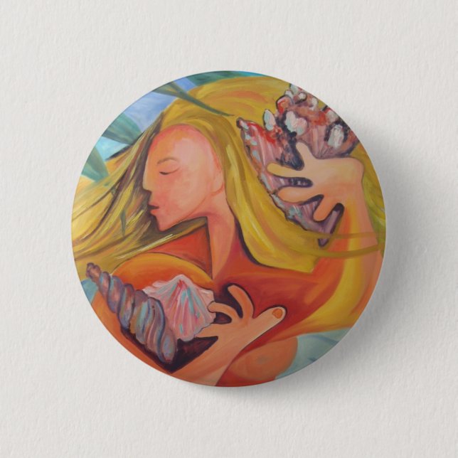 Island Girl  - Button (Front)