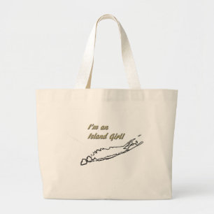 Island Girl (Long Island) Large Tote Bag