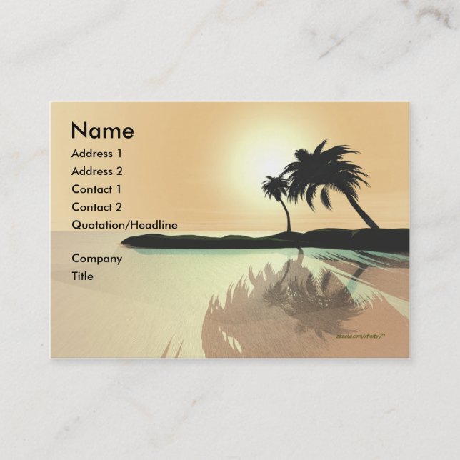 Island Gold Business Card (Front)
