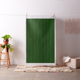 Island green/black broader, gold pin stripe fabric