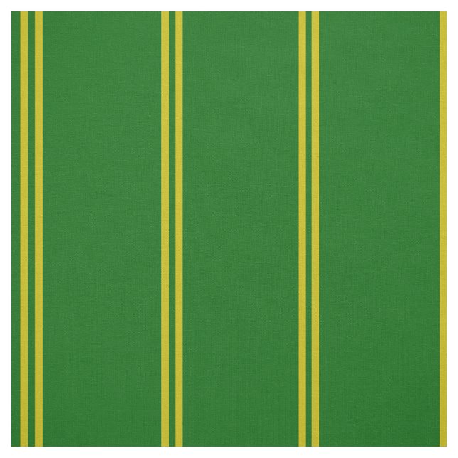 Island green, gold striped design, pattern, print fabric (Swatch)