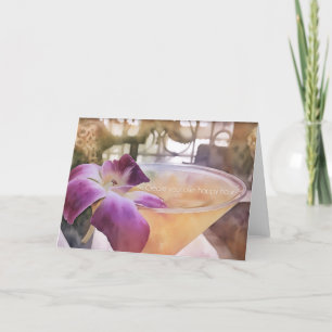 ISLAND HAPPY HOUR Greeting Card