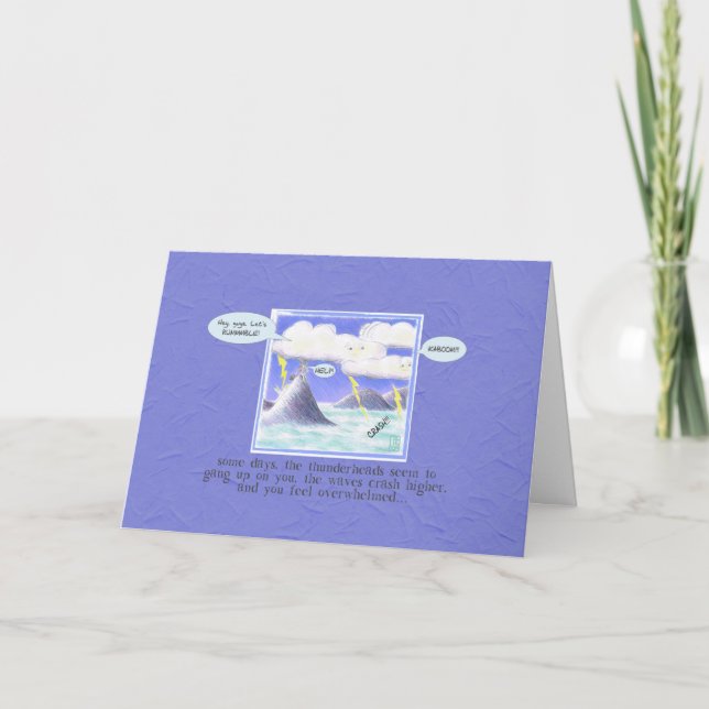 Island Hitchhiker "HELP!" Friendship Card (Front)