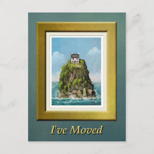 Island Home - I've Moved Announcement Postcard
