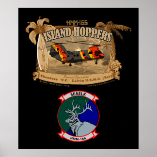 Island Hoppers Poster - with insignia