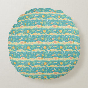 Island Life Is Synonymous To Beach Life Round Cushion