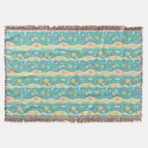 Island Life Is Synonymous To Beach Life Throw Blanket