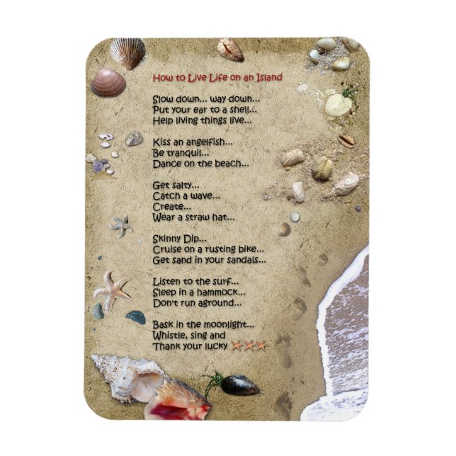 Island Life Magnet (Vertical)