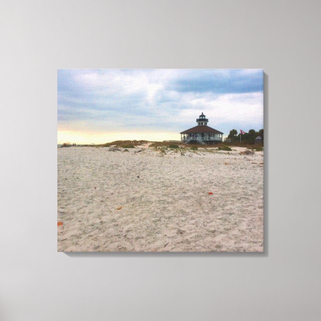Island Lighthouse Canvas Print (Front)