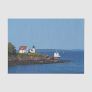 Island Lighthouse Sailboat Decoupage Tissue Paper