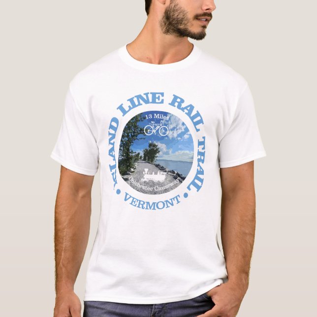 Island Line Rail Trail (cycling c) T-Shirt (Front)