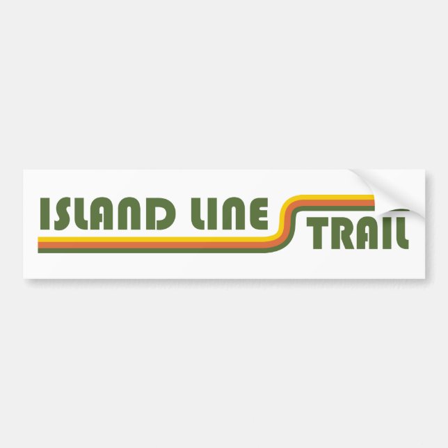 Island Line Trail Bumper Sticker (Front)