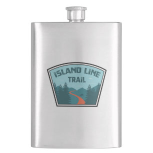 Island Line Trail Hip Flask