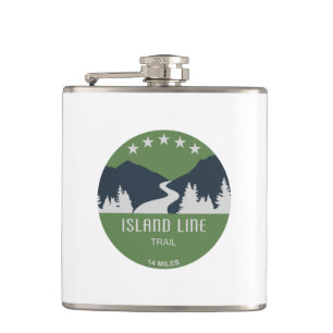 Island Line Trail Hip Flask