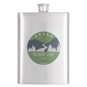 Island Line Trail Hip Flask