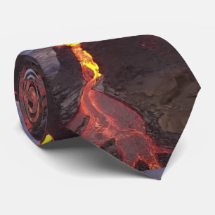 Ísland logar Neck Tie